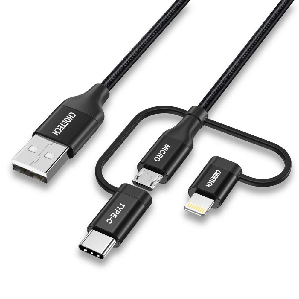 Câble USB-C vers Lightning 2m Noir - Câbles Lightning