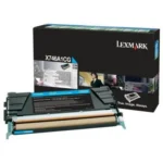 Toner lexmark x746a1cg cyan