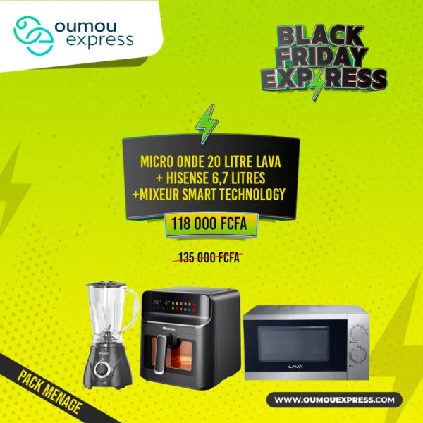 MICRO ONDE 20 LITRE LAVA + HISENSE 6,7 LITRES +MIXEUR SMART TECHNOLOGY