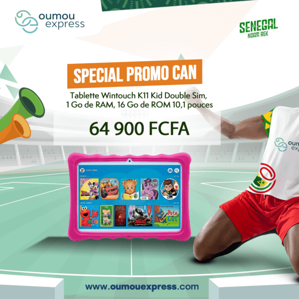 Tablette Wintouch K11 Kid Double Sim, 1 Go de RAM, 16 Go de ROM 10,1 pouces