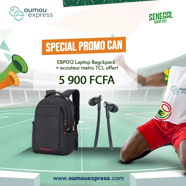 EBP012 Laptop Bagckpack + ecouteur Tcl metro offert