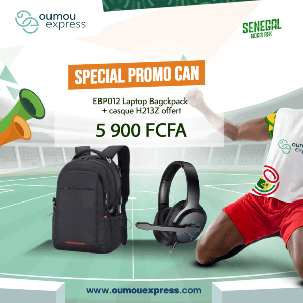 EBP012 Laptop Bagckpack + casque H213Z offert