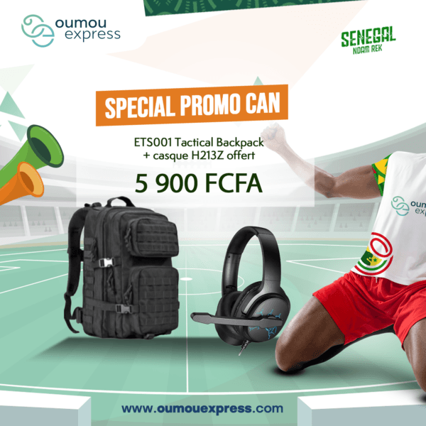 ETS001 Tactical Backpack + casque H213Z offert