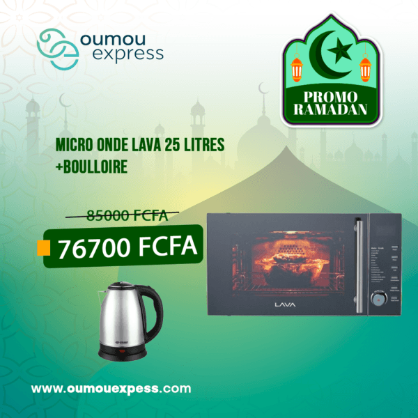 MICRO ONDE LAVA 25 LITRES +BOULLOIRE
