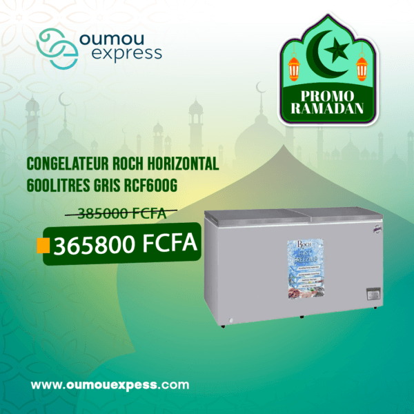CONGELATEUR ROCH HORIZONTAL 600LITRES GRIS RCF600G