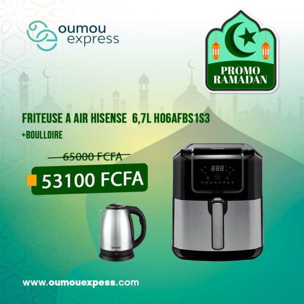 FRITEUSE A AIR HISENSE 6,7L HO6AFBS1S3 +BOULLOIRE