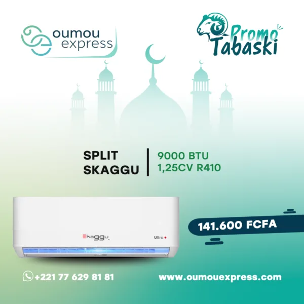 SPLIT SKAGGU 9000 BTU 1,25CV R410