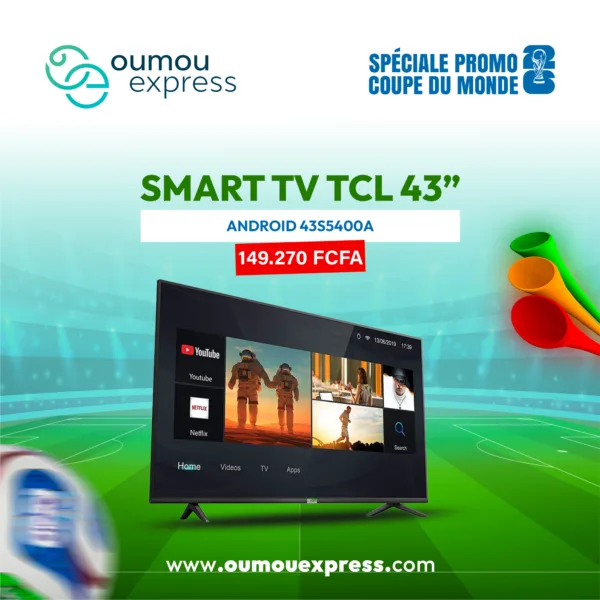 SMART TV TCL 43" ANDROID 43S5400A