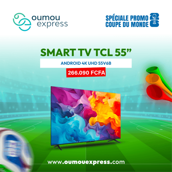 SMART TV TCL 55" ANDROID 4K UHD 55V6B