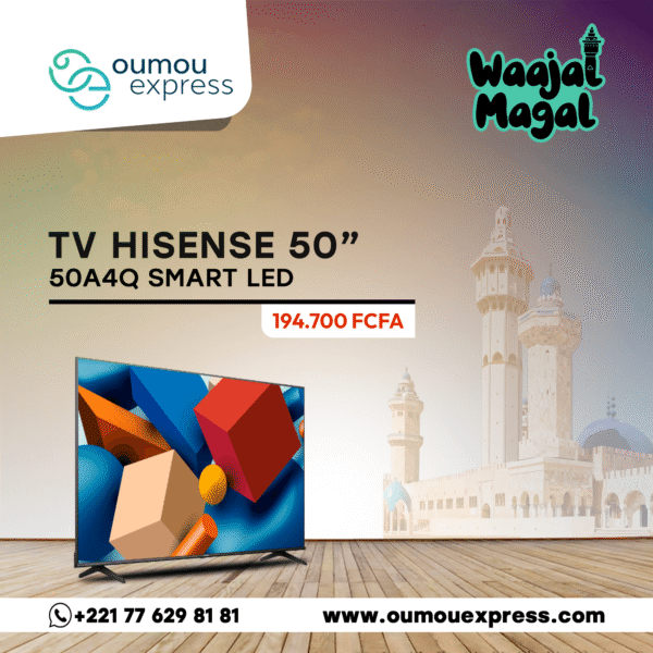 Hisense Smart 50A4Q  TV LED de 50 pouces
