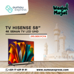 Hisense 4K 58A6N TV LED UHD 58 pouces