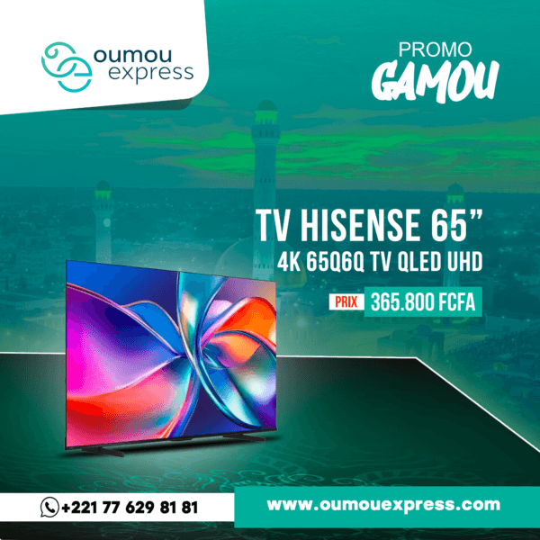 Hisense 4K 65Q6Q  TV QLED UHD 65 pouces