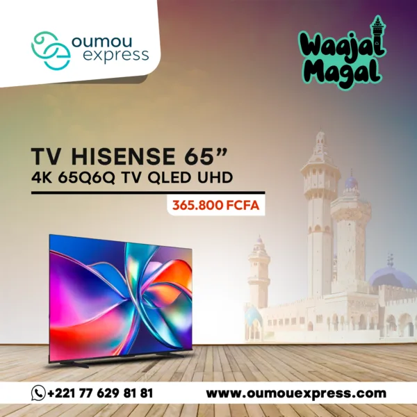Hisense 4K 65Q6Q  TV QLED UHD 65 pouces
