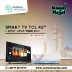 SMART TV TCL 43" + SPLIT LAVA 9000 BTU