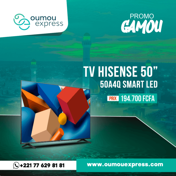 Hisense Smart 50A4Q  TV LED de 50 pouces