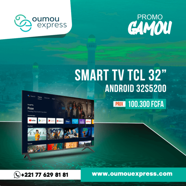 SMART TV TCL 32 POUCES ANDROID 32S5200